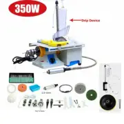 350W Jewelry Polishing Machine Bench Rock Buffer Polisher Lathe Grinding Machine