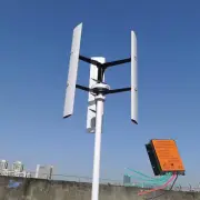 800W 12V 24V 48V Vertical Wind Turbine Low Noise Wind Generator with Controller