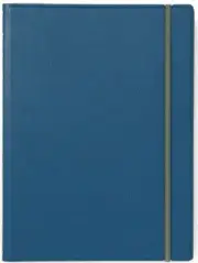 Filofax: A4 Refillable Lined Notebook - Contemporary Blue Steel