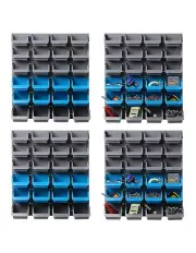 [Giantz] 96 Storage Bin Rack in Grey/Blue