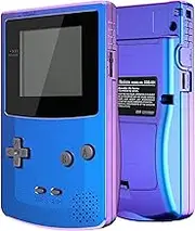 IPS Ready Upgraded eXtremeRate Chameleon Purple Blue GBC Replacement Shell Full Housing Cover w/Buttons for Gameboy Color – Compatible with IPS V2 & Standard LCD – Console & IPS Screen NOT Included