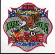 New York Fire Department (FDNY) Ladder 122 Park Slope Patch V2