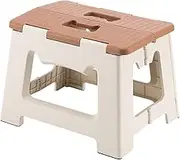 Kitty Folding Stool, 9 Inches, Non-Slip Folding Step Stool,Great for Kitchen, Bathroom, Bedroom, Kids or Adults (Khaki) (Khaki)