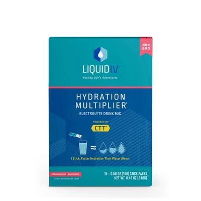 Hydration Multiplier Drink Mix - Strawberry Lemonade (15 Stick Packs)