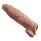 Reusable Penis Sheath Extender Enhancer Male Penis Sleeve Girth Enlarger Condoms