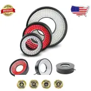 120mm LED Ring Light for Industrial Cameras - Adjustable Brightness, 24V Power