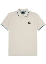 Sandbanks Stripe-trimmed Logo Piqué Cotton Polo Shirt - Beige - Xxl XXL