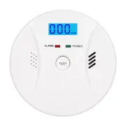 2 in 1 CO and Smoke Alarm Carbon Monoxide Detectors Wireless Fire Smoke Detector -White