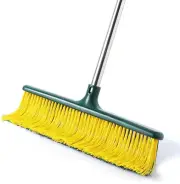 Heavy Duty Outdoor Broom Commercial Broom Garden Leaf Rake with Curved Bristles