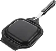 GREENADSCAPE Double Sided Non Stick Sandwich Maker Pan Detachable Breakfast Tool for Toast Fried Eggs and Grilled Cheese for Camping and Outdoor Cooking
