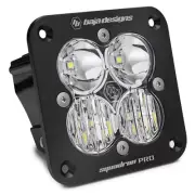 Baja Designs Squadron Pro Flush Mount Black LED Light Pod Clear