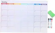 Veemoon Magnetic Dry Erase Calendar for Fridge Colorful Monthly Planner Whiteboard Set Easy to Wipe Clean for Reminders Lists for Home Office Use Random Color