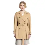 [MAX MARA] Double-Breasted Short Trench Coat Beige