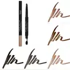 MUA BROW DEFINE EYEBROW PENCIL + BLENDING BRUSH - PRECISION EYE BROW PEN BROWN