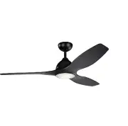 Kichler Jace 60in. LED Indoor Satin Black Downrod Mount Ceiling Fan Wall Control