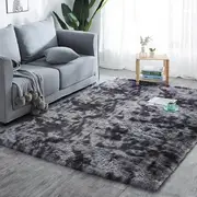 Dark Grey 60cm x 160cm Soft Plush Floor Carpet Rug Mat Living Room Bedroom