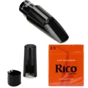 J&D Hite Premier Alto Sax Mouthpiece, Ligature, and Reeds Bundle - 2.5