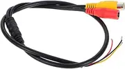 jojofuny Automotive Rear View Camera Cable with + Connector, 3-Pin Waterproof Camera Wire, 60cm, Multi-Colour, Suitable for Car Stereo Systems and Bus Tail Lines