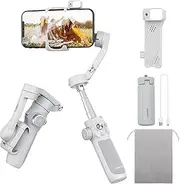 FeiyuTech VB4 Smartphone Gimbal with AI Module [AI Tracking, Light Module, Gesture Control, 8.5 inches (216 mm), Extension Rod, 3-Axis Smartphone Gimbal, Tracking Function, Tracking Shooting Selfies,