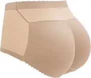 [Generic] Butt Lifter Panties for Women Seamless Padded Shapewear Tummy Control High Waisted Boyshorts Comfy Breathable Panties