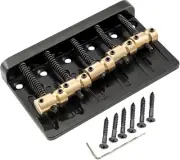 Musiclily Pro 17Mm String Spacing Dual Load Heavy Duty 5-String Bass Bridge with