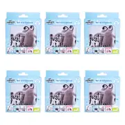 6x 4pc Aquaworld Cork-Backed Drink Coasters Table Protector Mat Square Penguin