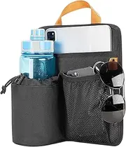 Beach Chair Cup Holder Attachment,Portable Multiple Pockets Chair Drink Holder - Versatile Storage Hanger for Water Bottle Mobile Phone Keys Cards Sunglasses