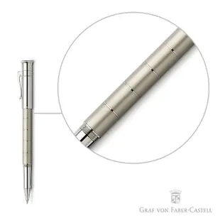 【GRAF VON FABER-CASTELL】銀環鈦金 鋼珠筆(經典系列)