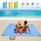 79"x 59" Camping Picnic Beach Blanket Sand Free Water Proof Large with 4 Stake
