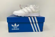 Adidas ZX 1K Boost Youth 8K Athletic Shoe WHITE Girl/Boy Low Top Sneaker Q46296