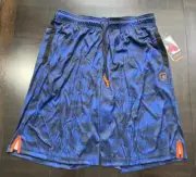 AND1 Racing Royal Blue Post Up Swirl Print Men Basketball Shorts Size Medium NWT