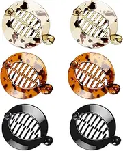 6 Pieces Banana Hair Clips Banana Hair Combs Fishtail Hair Clip Combs Resin Banana Fish Grips for Women Girl Hair Accessories (2.5 Inch, Color 2)