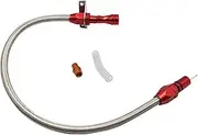 TH350 TH400 Transmission Dipstick Tube Tool with Lock Flexible Stainless Steel Compatible with Chevy GM TH350 Tranny 350 Turbo HOT TH400 Turbo (Red)