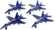 United States Navy Blue Angels F/A-18 Super Hornet Fighter Jet Setof6 7" 1:50 Sc