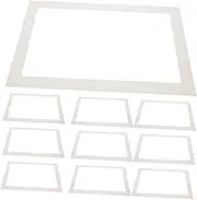 10pcs Photo Frame Jam Decor White Framed Frames Multiple Mats Along with Picture Frame Mat Picture Matting Mat Board Photo Frame Mat Artwork Frame Mat Matboard Paper Beige