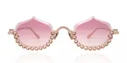 Anna-Karin Karlsson CRYSTAL MERINGUE Rose Gold Women’s Sunglasses Gold Size 56