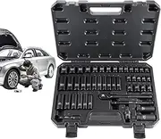 Socket Set Metric Ratchet Set - Multi-function Automotive Repair Supplies, Quick-Release Mechanic Tool Quick Release Ratchet Wrench - CR-V Mechanic Tool Set for, Car Repair Home Improvement