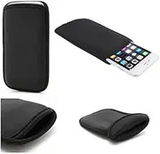 DFV Mobile - Neoprene Waterproof Bag Soft Pouch case Cover Compatible with Samsung Galaxy core Plus - Black