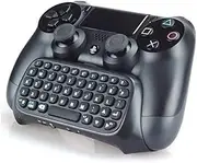 Numskull Sony PlayStation 4 Bluetooth Wireless Mini Keyboard Gadget, Wireless Bluetooth Chat Pad with Voice Chat Speaker for PS4 DualShock 4 Controller