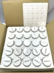 Lot of 50 CLINIQUE Empty Pot Makeup Sample Plastic Small Dramming Container Jar