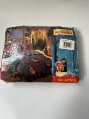 Pocahontas Twin Sheet Set Fitted, Flat, Standard Pillowcase Wamsutta Made In USA