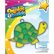 Colorbok TB-61816 Makit & Bakit Suncatcher Kit-Turtle (6Pk)