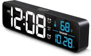 Sharp Digital Large Display Alarm Clock for Living Room Office Bedroom New