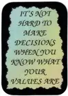 1052 Refrigerator Magnet It's Not Hard To Make A Decision Inspirational Decor