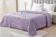 LINENOVA Summer Cooling Comforter Blanket Ice Quilt (Dusty Purple)