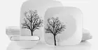 Corelle Vitrelle Timber Shadows 18 Piece Dinnerware Set