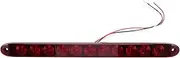 Aswalling 1Pcs Red 15 Inch 11 Led Light Bar Stop Turn Tail 3Rd Brake Light Truck Trailer Identification Id Bar Waterproof