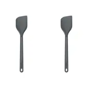 2x Zyliss Spatula Scraper Silicone/Nylon Kitchen Cooking Utensil Lrg 30.5cm GRY
