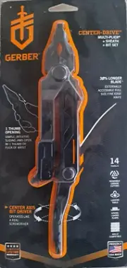 Gerber Center Drive Black Multi Plier Sheath and Bit Set Multi Tool 31-003412