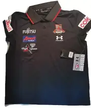 Essendon Bombers AFL 2022 Player Sponsor Media Polo Shirt Size Womens Large